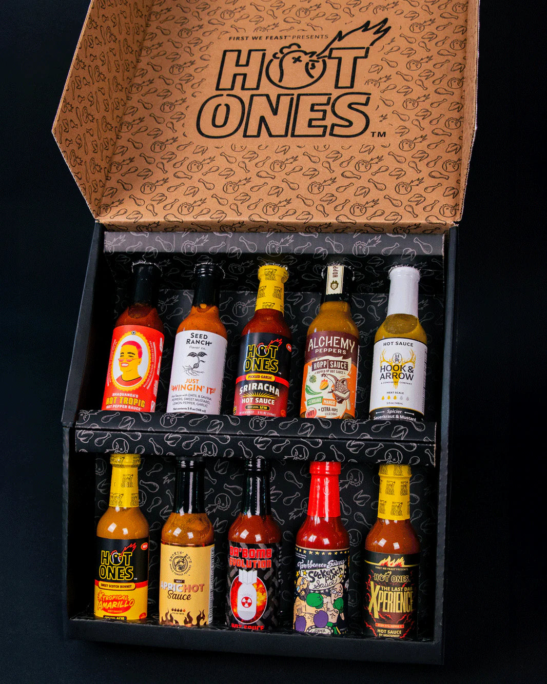 HOT ONES HOT SAUCE 10 PACK - SEASON 27 BY HOT ONES HOT SAUCE